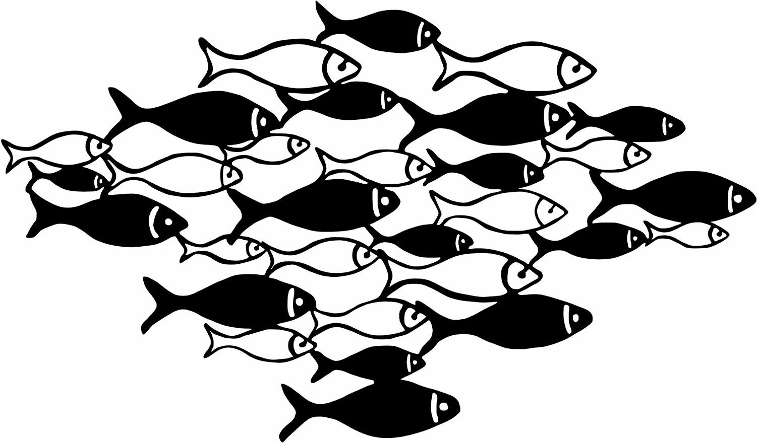 Aksesor dekorativ muri prej metali, peshq, Wallity, 41x70cm