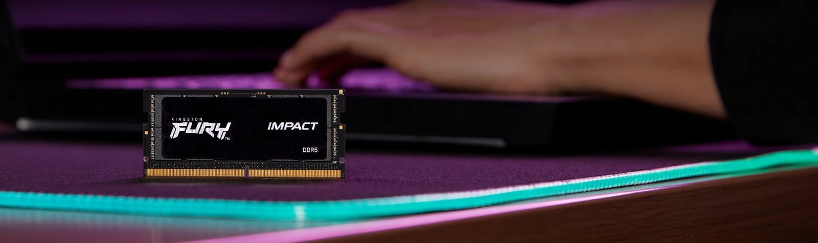 RAM Memorje Kingston FURY Impact 32GB DDR5 6000MT/s SODIMM Kit 2x, e zezë RAM Memorje Kingston FURY Impact 32GB DDR5 6000MT/s SODIMM Kit 2x, e zezë