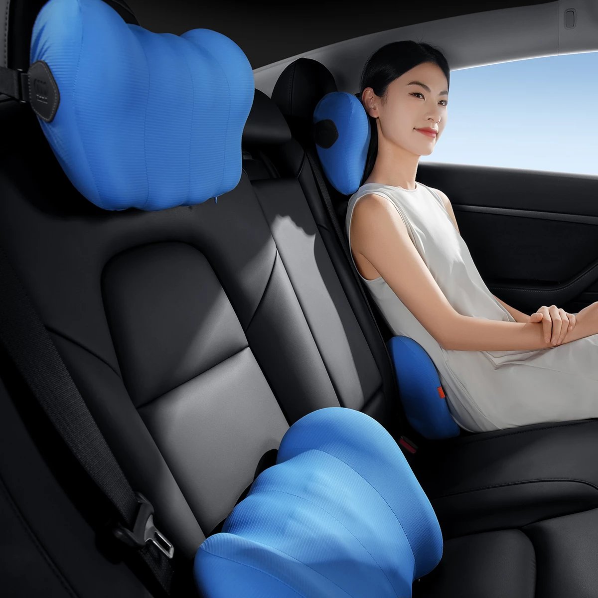 Jastëk mbështetës Baseus ComfortRide për makinë, C20036402311, blu