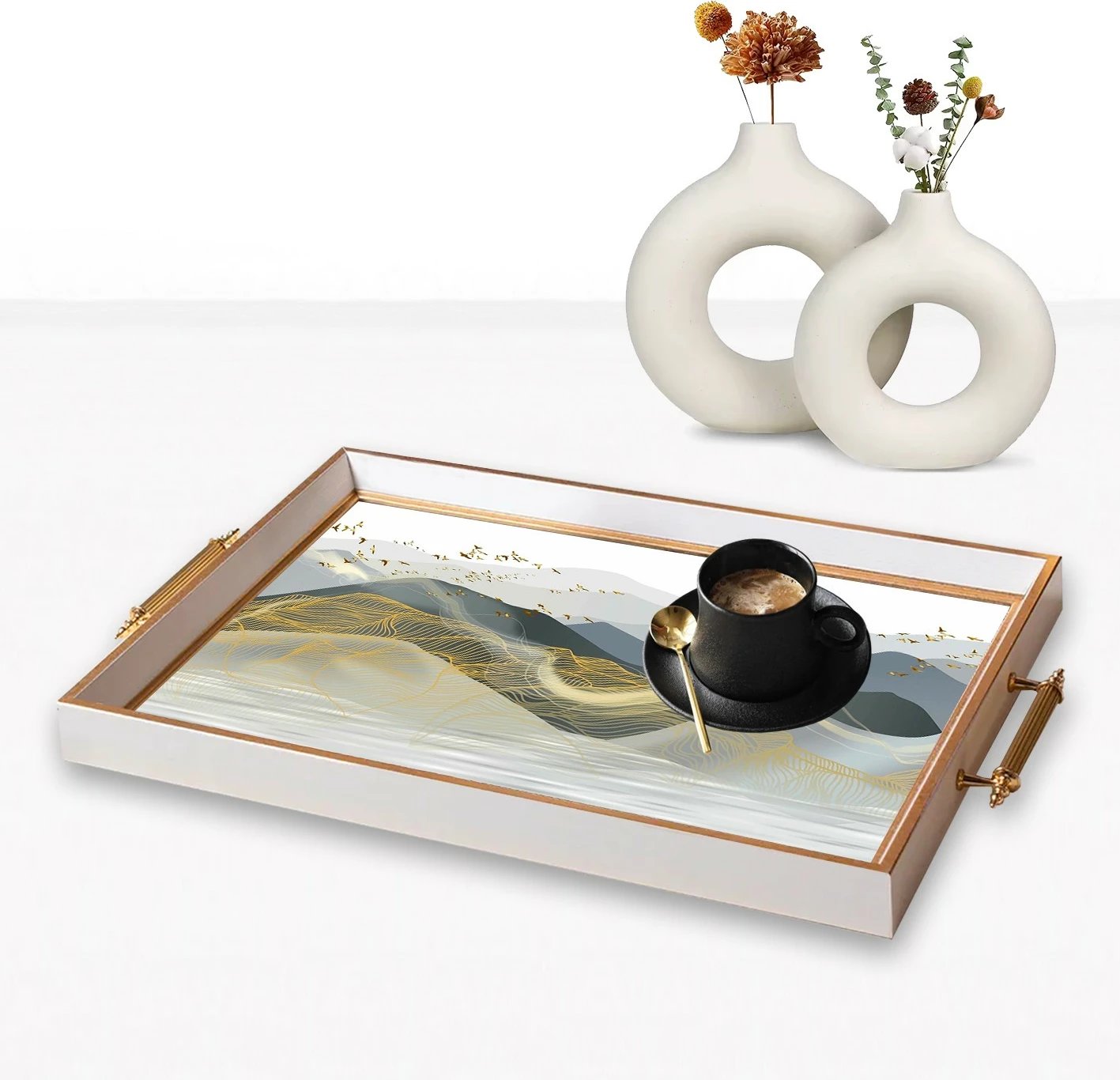 Tabaka prej qelqi, dizajn Aberto, TPB9806, shumëngjyrëshe