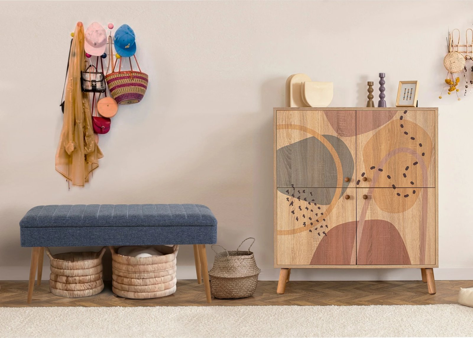 Set mobiljesh për korridor, Sonomo & blu e errët, Multilux - Form - 1048