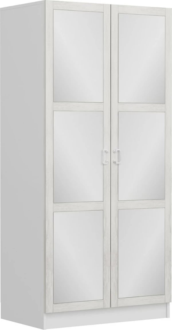 Dollap Skye Decor, pasqyrë zinxhir Kale, ngjyrë e bardhë, 210cm