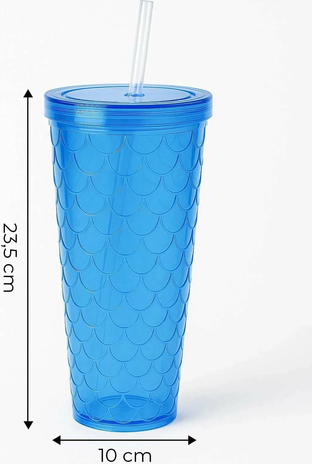 Gotë plastike e kaltër me kapak dhe pipë, Hermia Concept, MCH0011181, 750ml