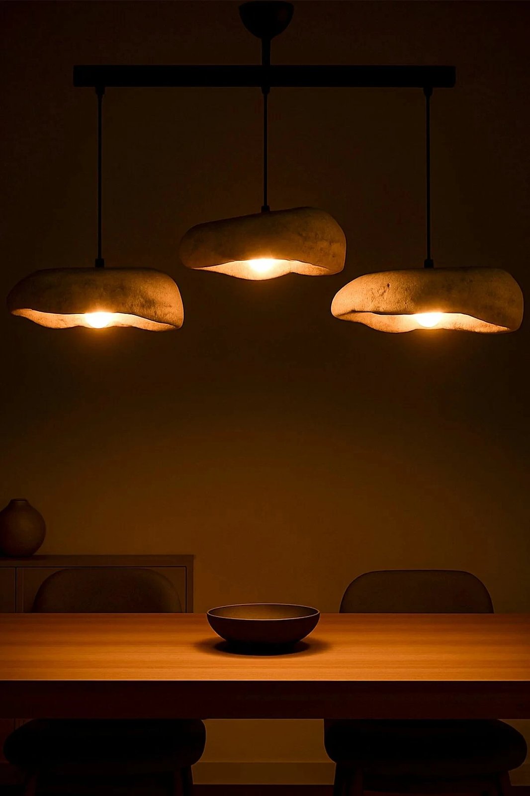 Llambë tavani Opviq, BK196, trup metalik, kapakë betoni, e zezë/gri