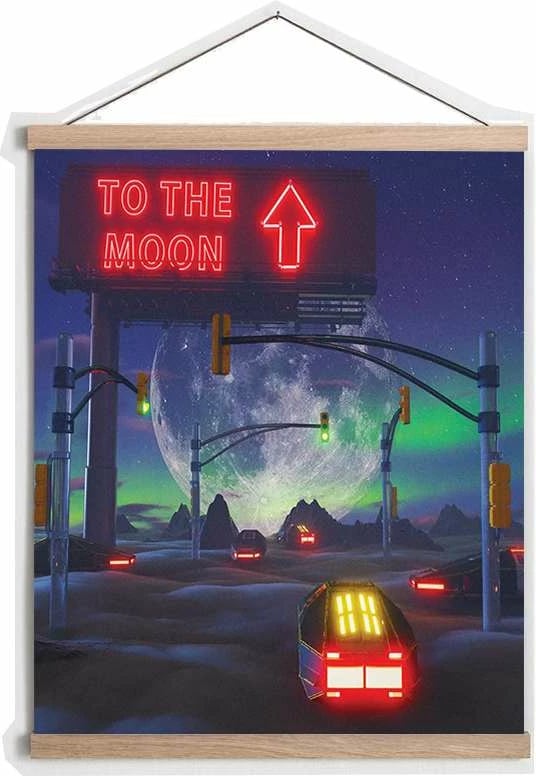 Pikturë dekorative me kornizë, shumëngjyrëshe, Wallity, MRG53, 50x70cm