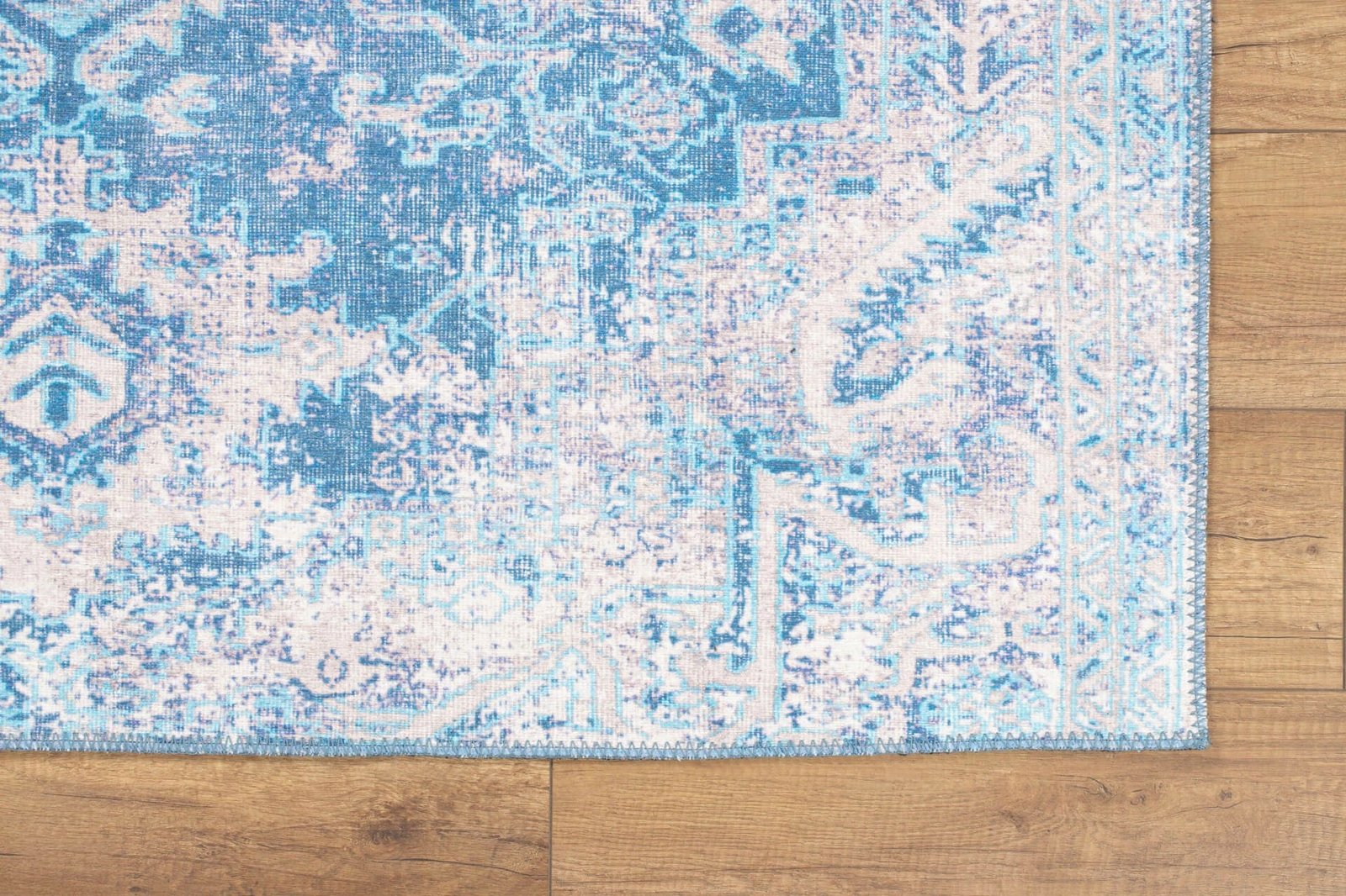 Qilim Conceptum Hypnose, chenille blu, 210x310cm