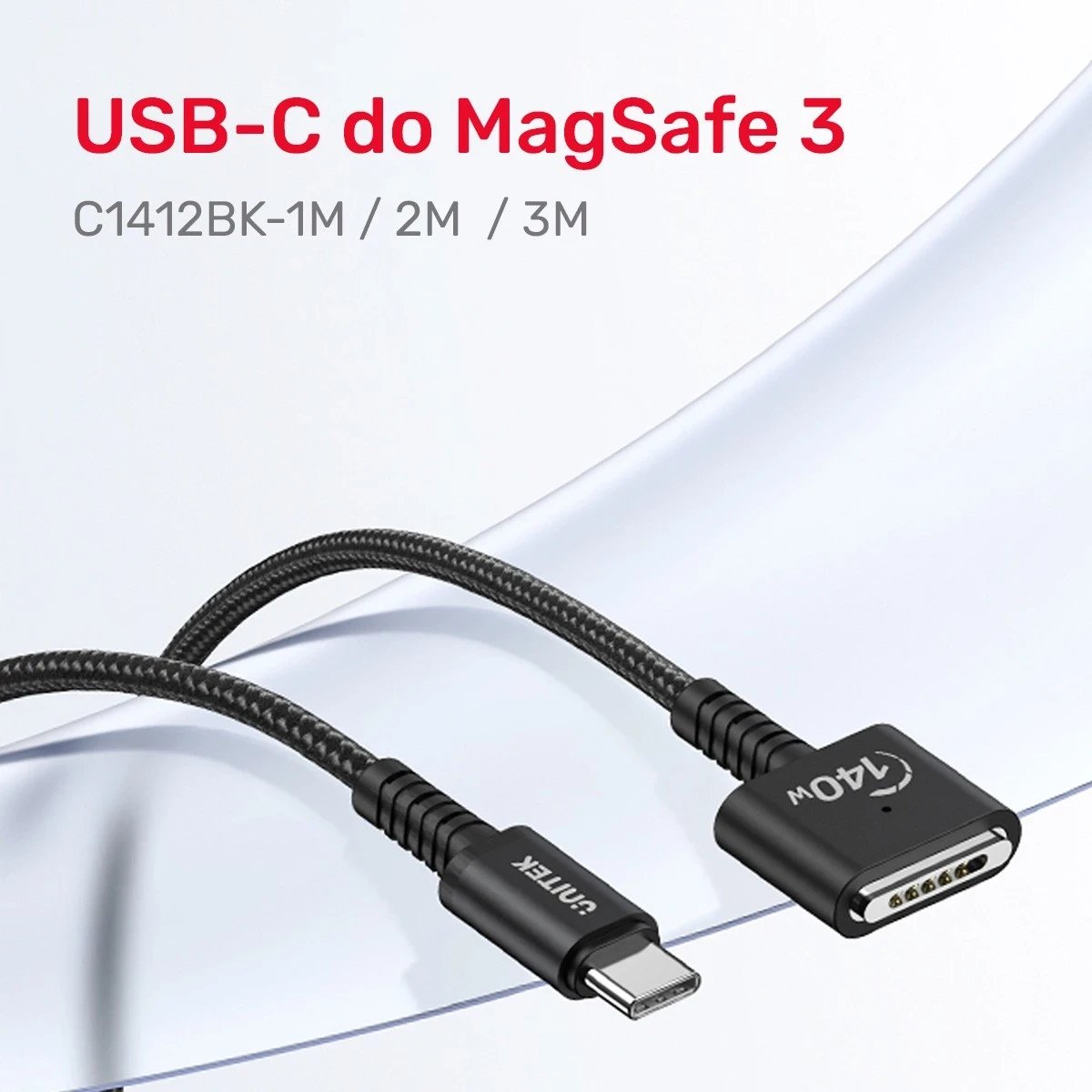 Kabull Unitek USB-C - MagSafe 3, 1m, i zi