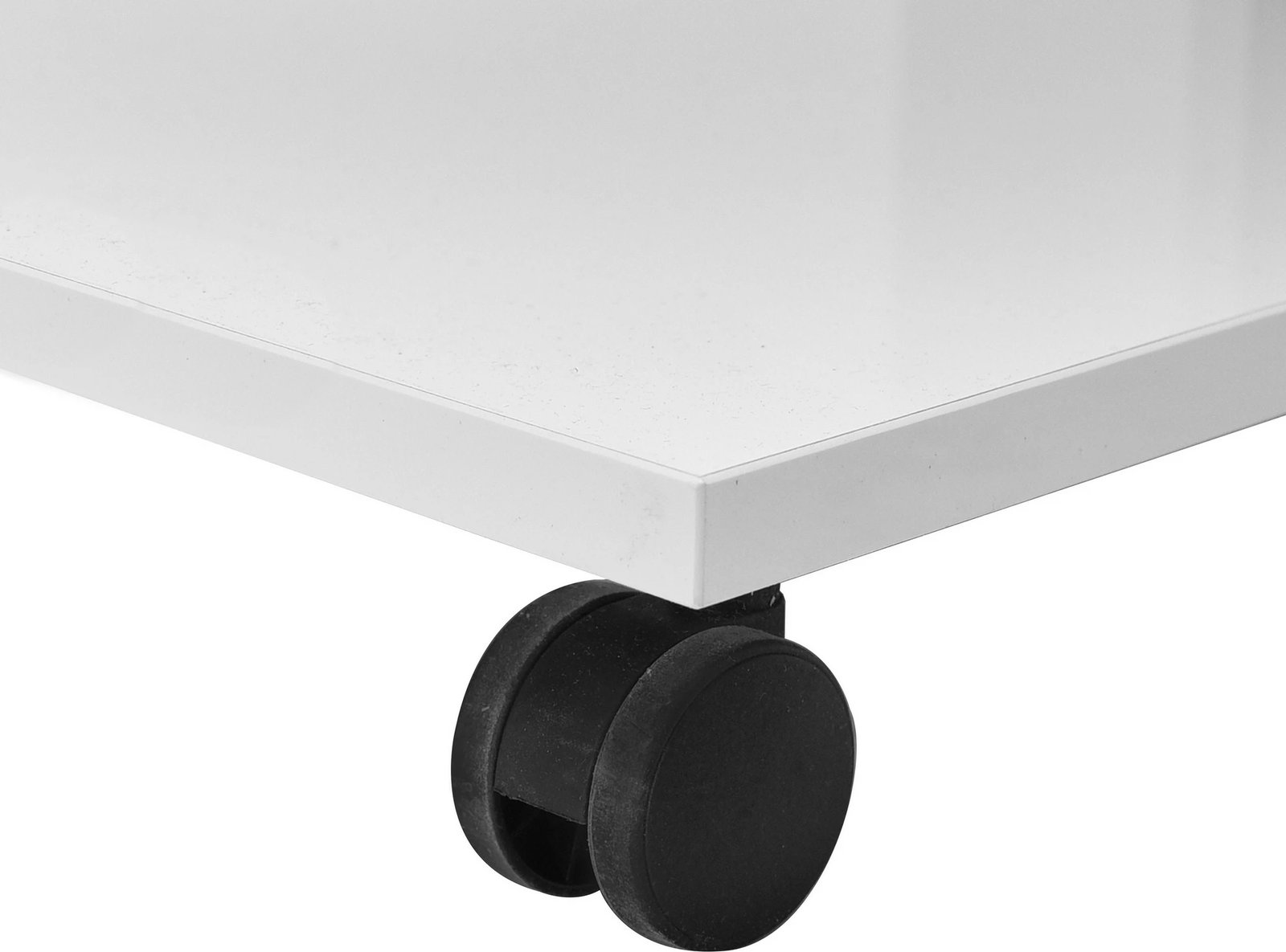 Tavolinë kafeje Hanah Home, Shp-108-Pp-1, ngjyrë e bardhë, me rrota