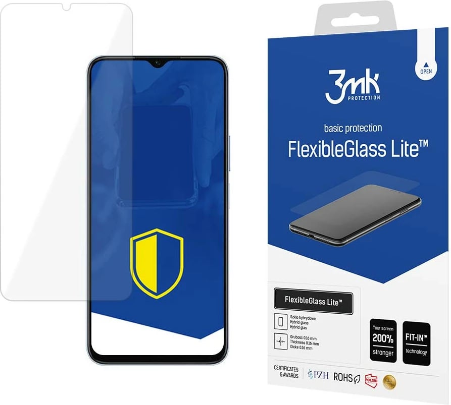 Xham hibrid FlexibleGlass Lite 3mk Protection për Honor X6, ultra i hollë