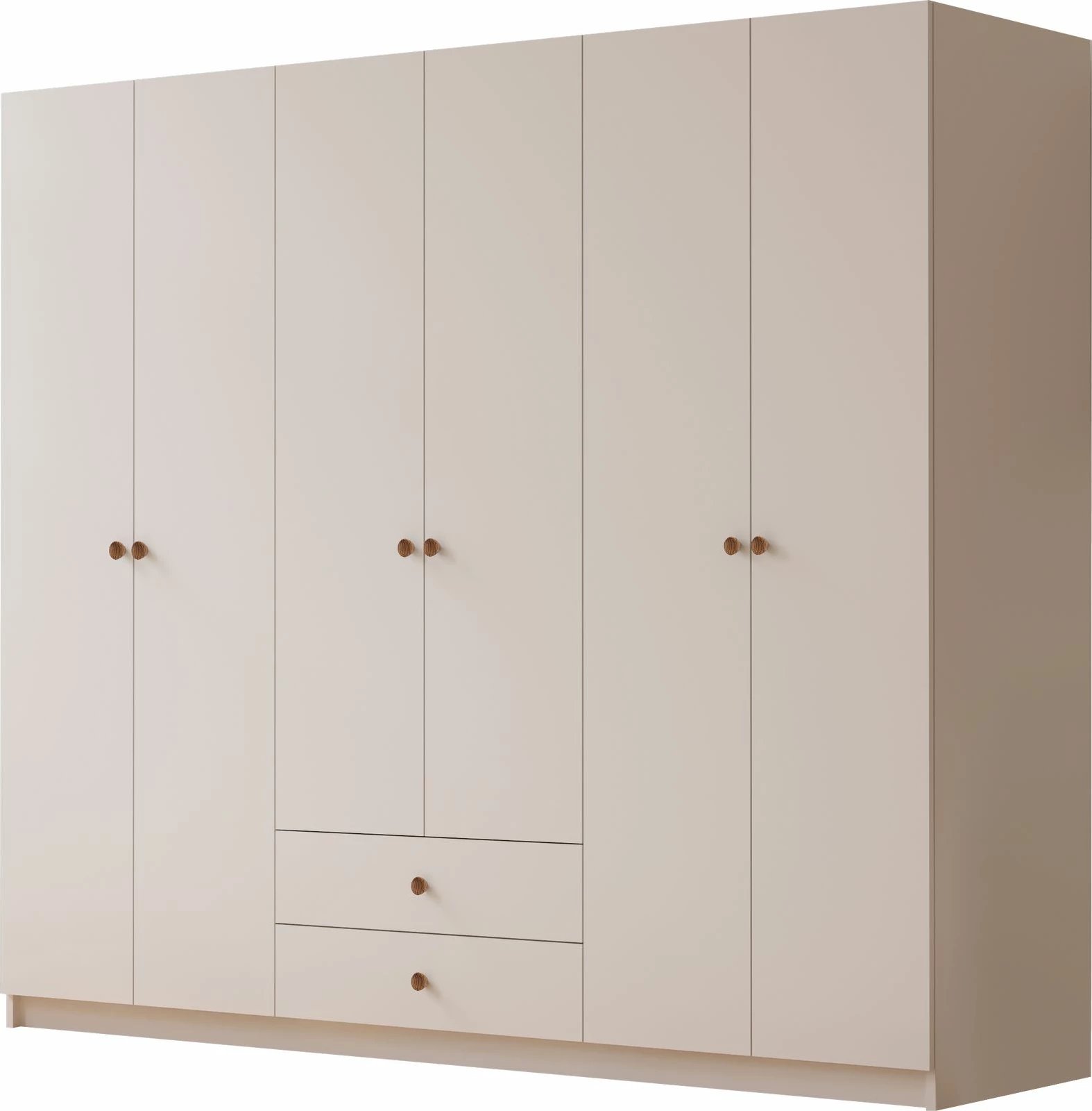 Dollap për rroba, ngjyrë e bardhë mat, Skye Decor, RB-069, 180x180x45cm