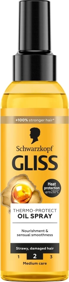 Vaj për flokë për femra Gliss Thermo-Protect, 150ml