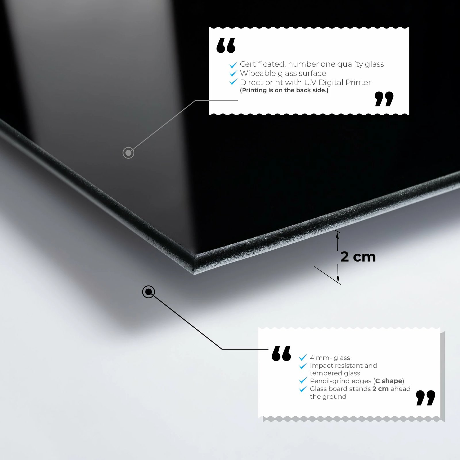 Pikturë dekorative prej xhami të temperuar, Wallity 2291, 50x70cm