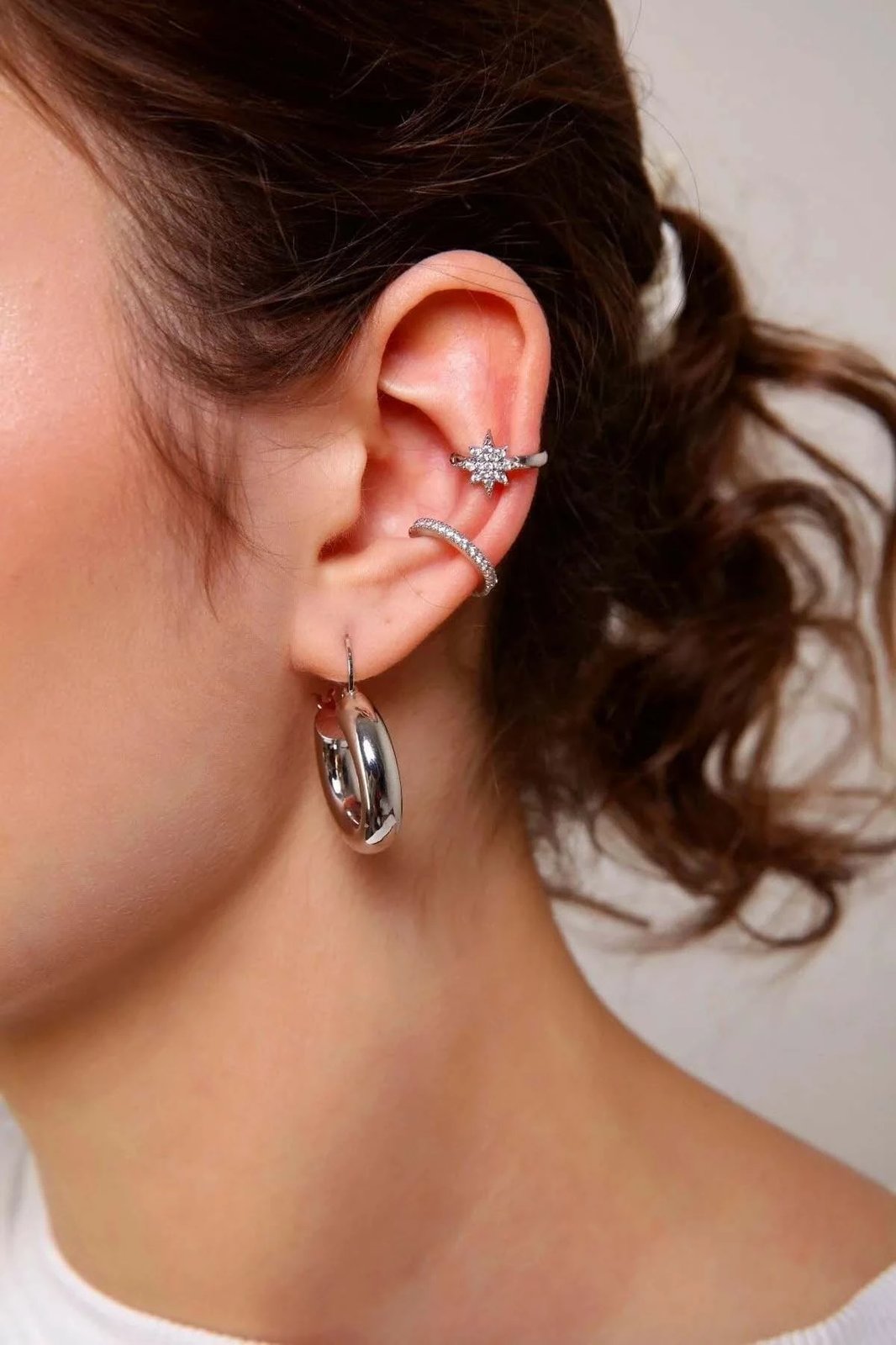 Vathë Jumeon, cuff, ngjyrë argjendi, gur zirkon, Cuff-Pusula01