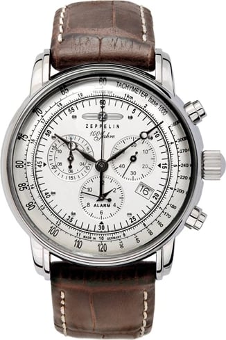 Orë dore për meshkuj Zeppelin 7680-1, kafe