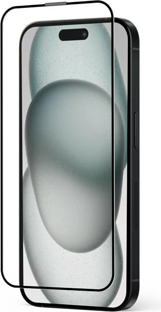 Xham mbrojtës CRONG 3D Armour Glass për iPhone 16 Plus / iPhone 15 Plus, me kornizë instalimi, Transparent