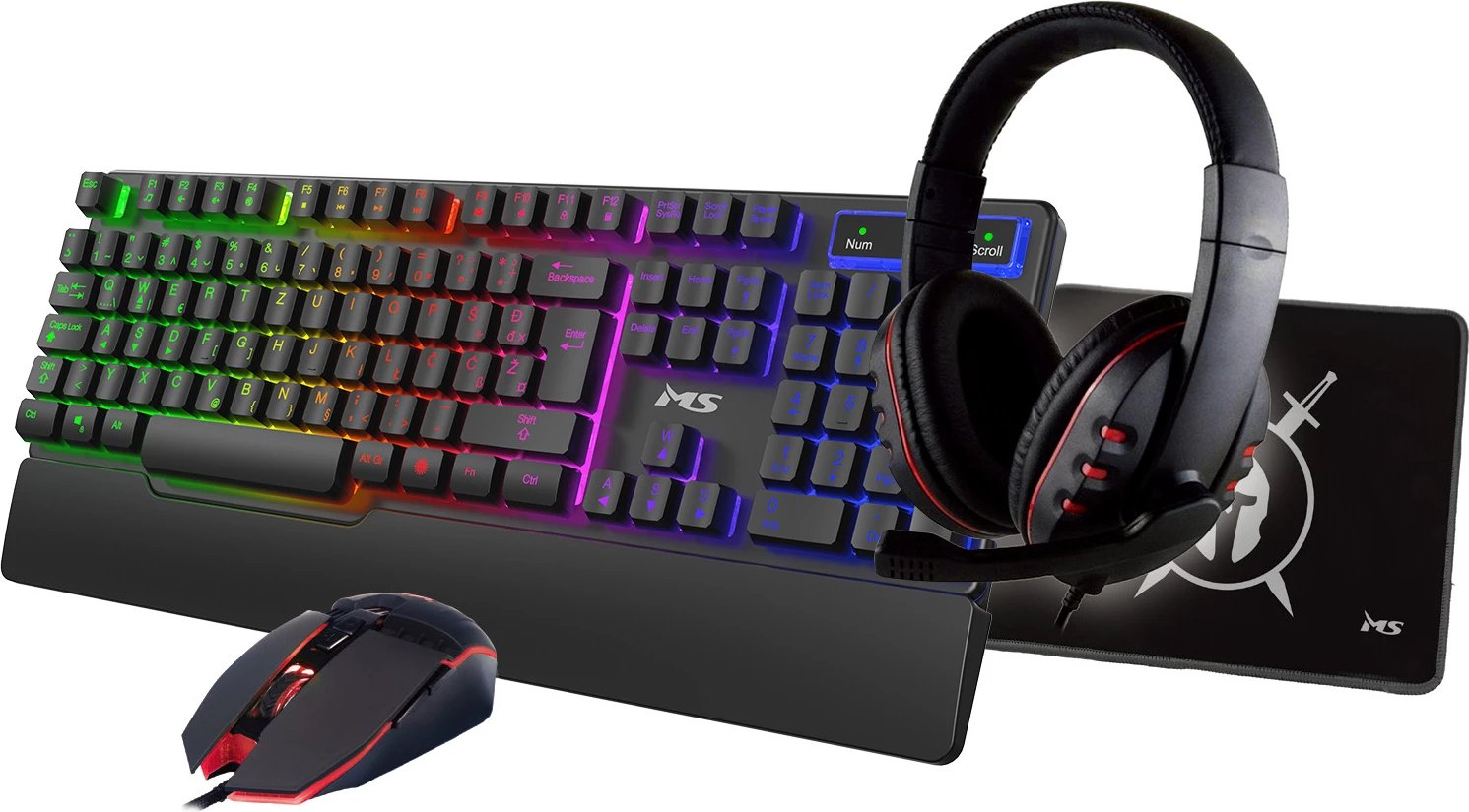 KB MS ELITE C501 4in1 Gaming Set