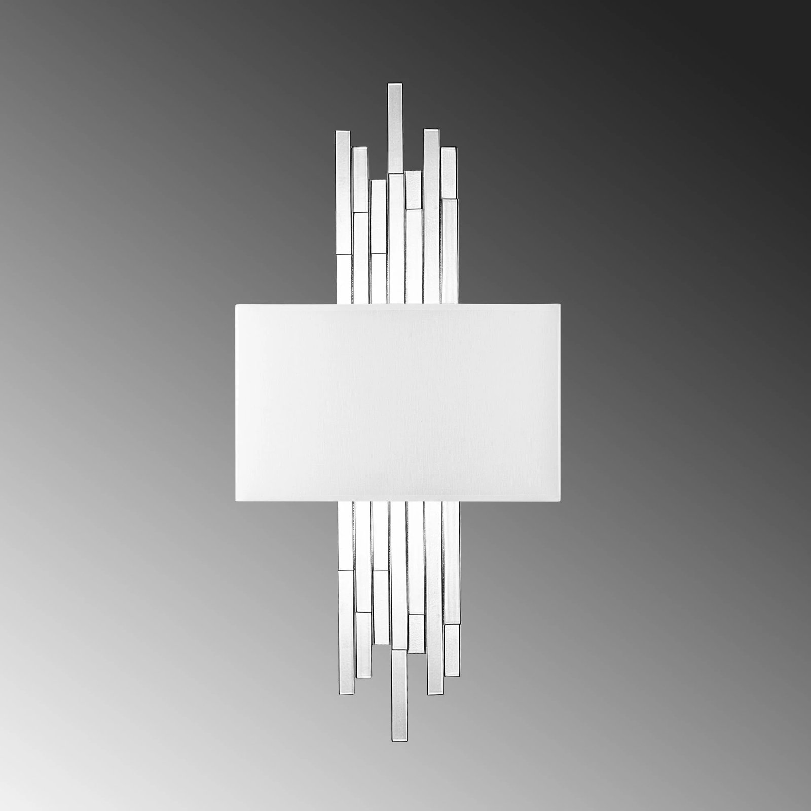 Llambë muri Opviq, Axıs - 15121, metal dhe pëlhurë, e bardhë