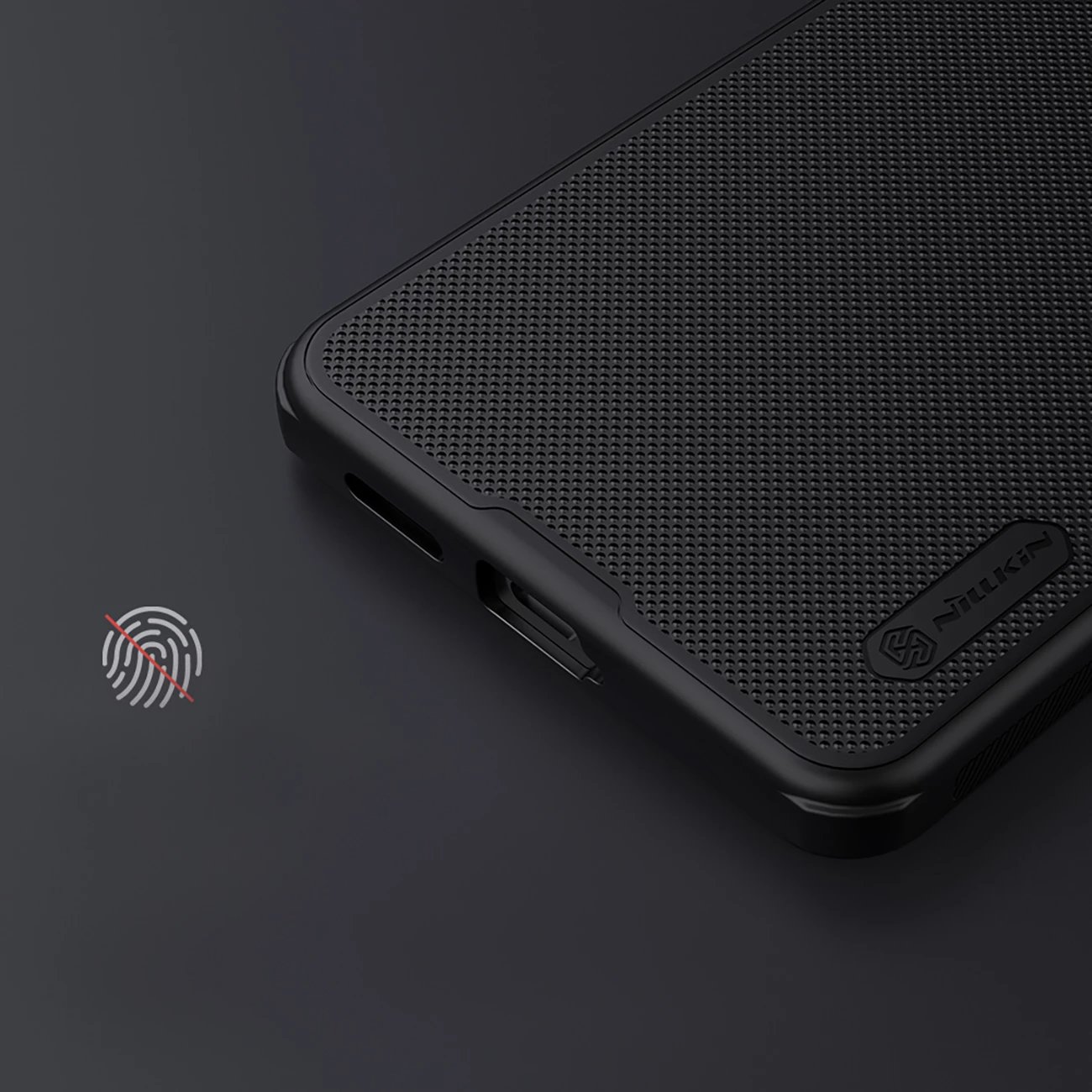 Mbështjellës Nillkin Super Frosted Shield Pro për Xiaomi Redmi Note 13 Pro 4G / Poco X6 5G, i zi