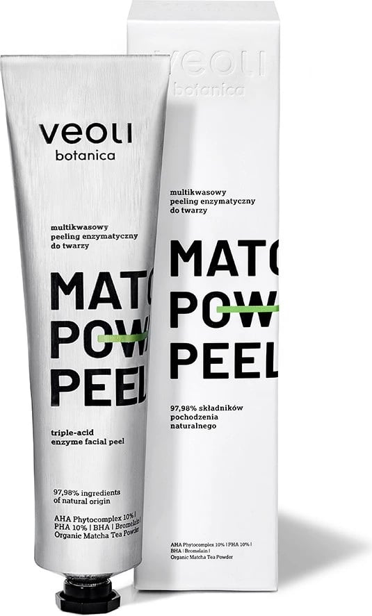 Peeling për fytyrë Veoli Botanica Matcha Power Peel Multi-Acid Enzymatic për femra 75ml