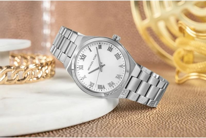 Orë dore për femra Michael Kors, argjend