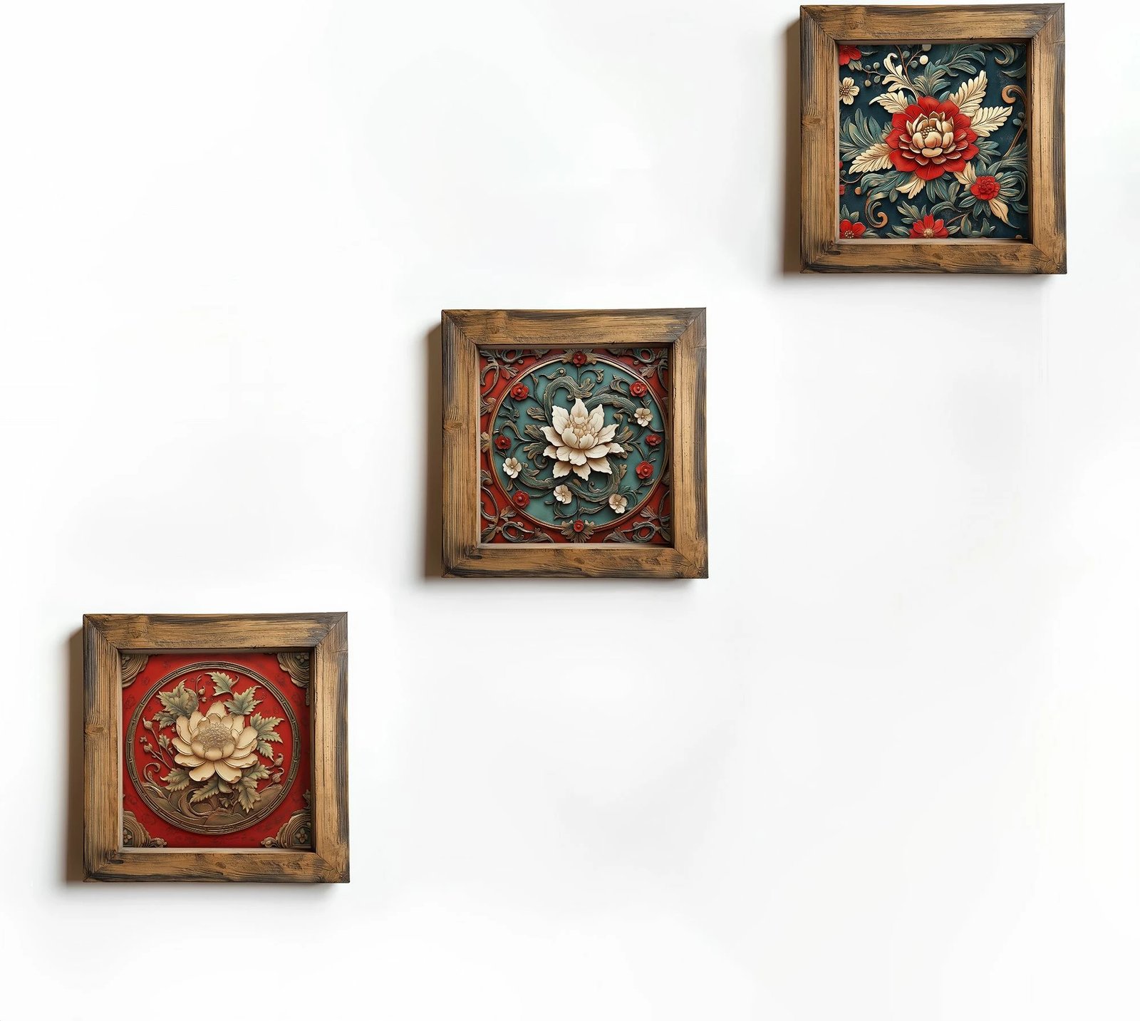 Pikturë dekorative me kornizë MDF (3 copë), Wallity, UKZM077