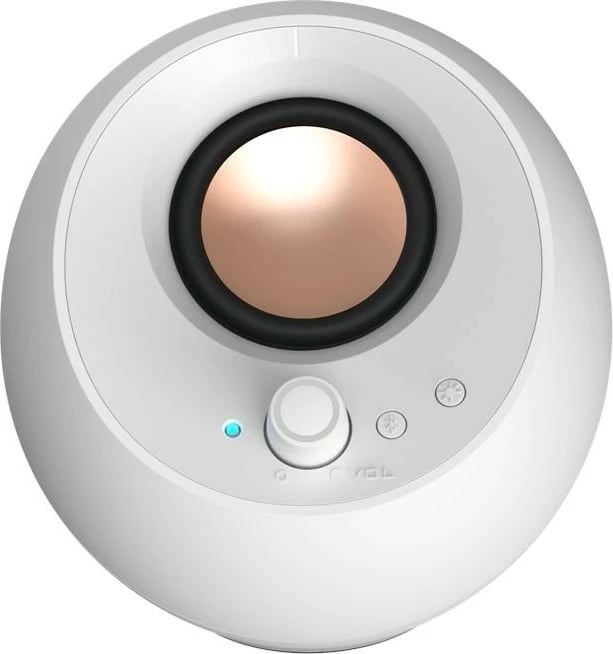 Altoparlantë kompjuteri Creative Labs Pebble Pro 2.0 USB-C Bluetooth 5.3 RGB, të bardha