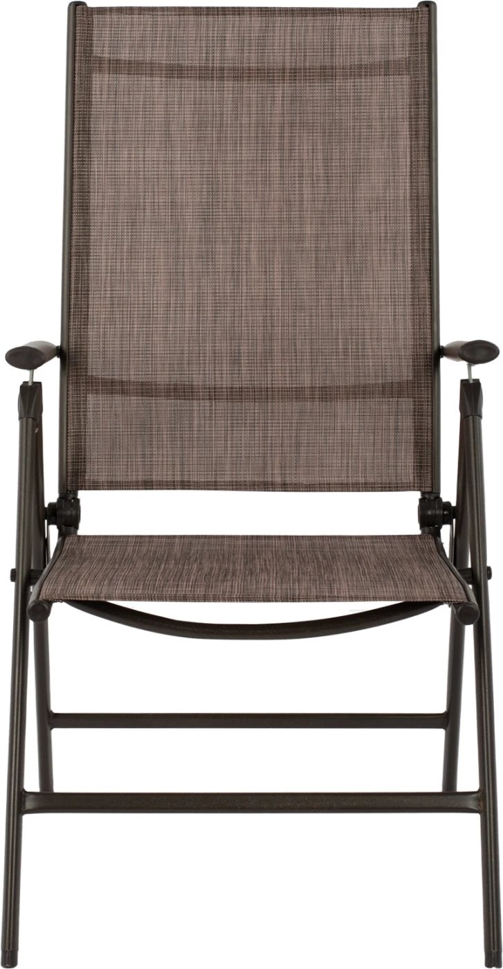 Karrige palosëse 7 vende, metalike, ngjyrë kafe me tekstilene kafe, FH5700.02, 55x70x103 cm, set prej 2 copë