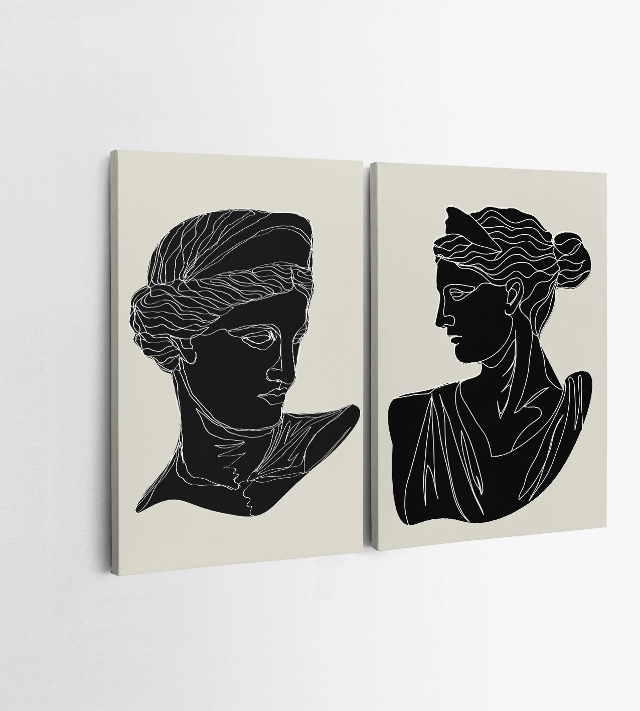 Pikturë dekorative në kanavacë (2 copë), Wallity, 2KNV4294 - 50x70