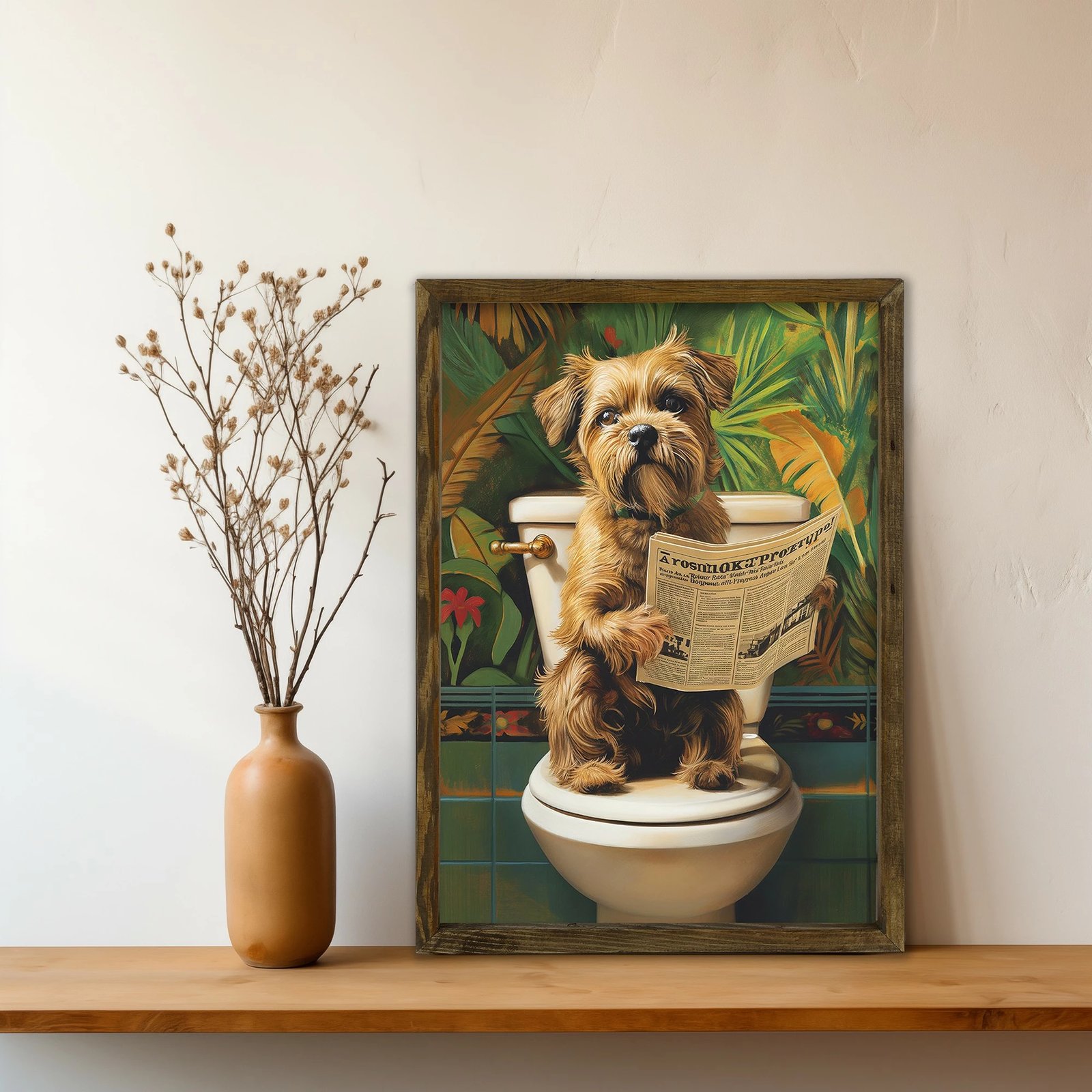 Pikturë dekorative me kornizë, MDF, shumëngjyrëshe, Wallity, AI002