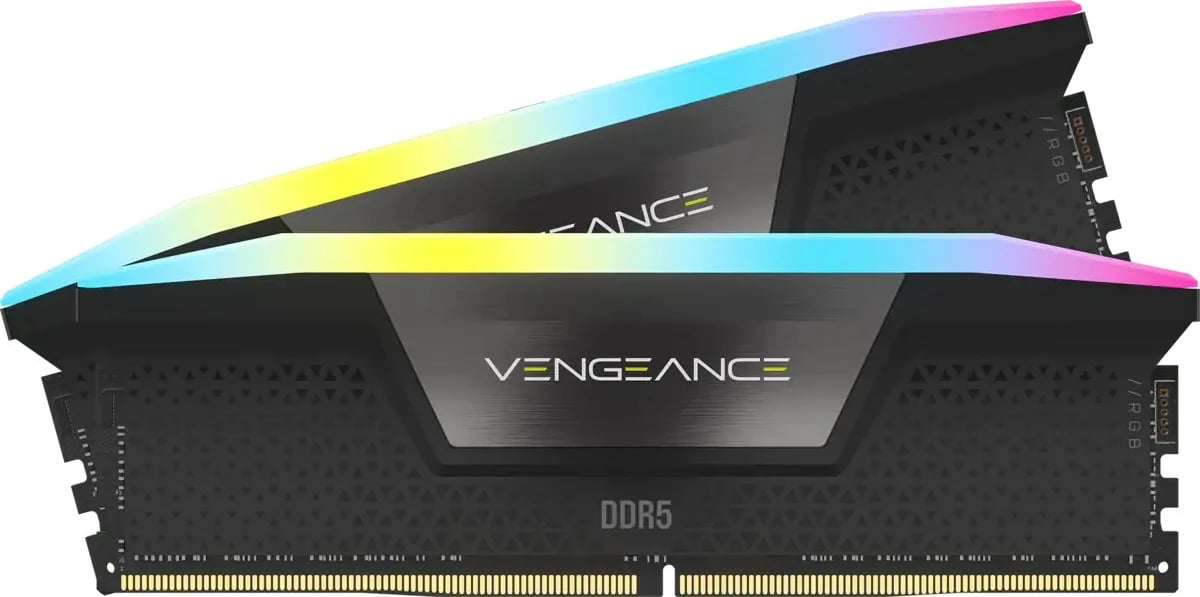 RAM Memorje Corsair Vengeance RGB 64GB (2x32GB) DDR5 6000MHz e zezë