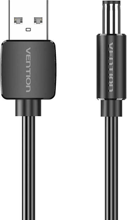 Kabllo energjie USB 2.0 në DC 5.5mm Vention CEYBG, 1.5m, e zezë