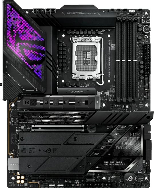Pllakë amë Asus ROG STRIX Z890-E GAMING WIFI, ATX, LGA1851, DDR5, Thunderbolt 4, Wi-Fi 7, e zezë