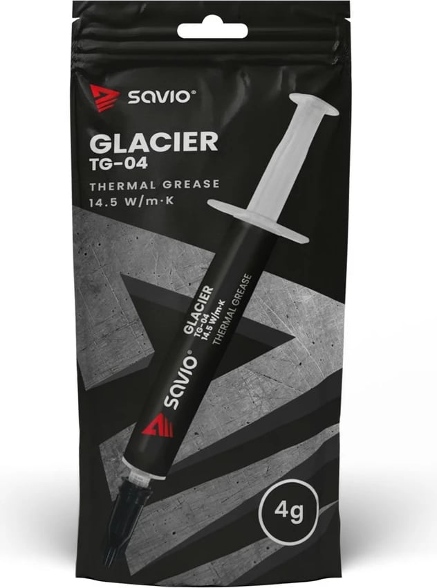 Pasta termike Savio Glacier TG-04, 4g, 14.5 W/mK, Gri