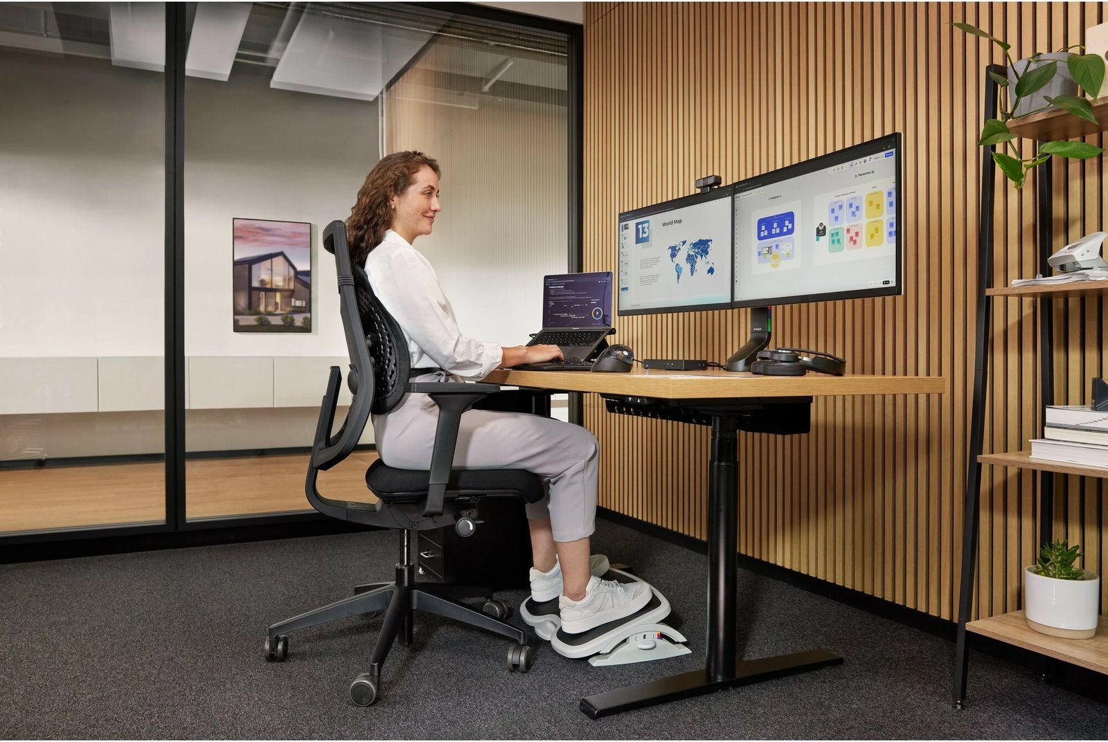 Maus Kensington Pro Fit Ergo Vertical Wireless, 1600 DPI, i zi