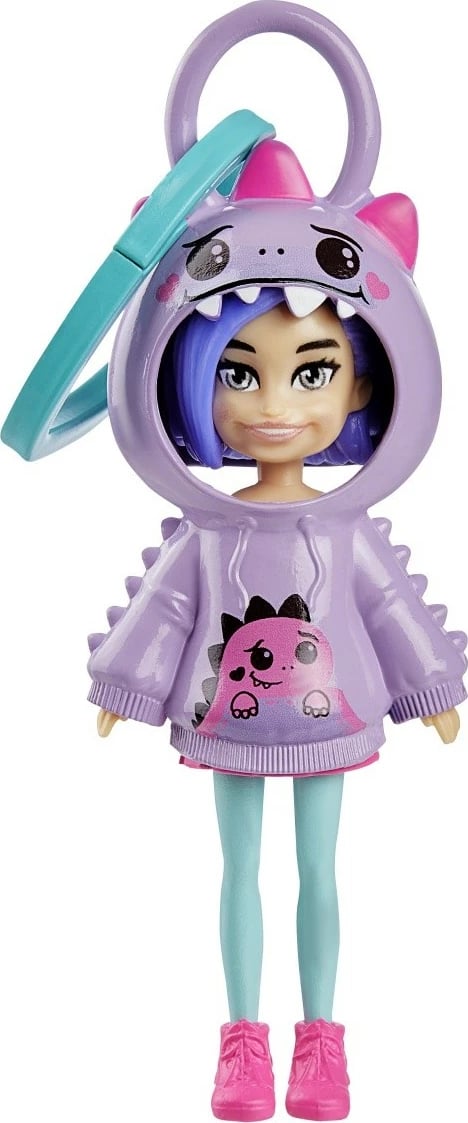 Figurinë Polly Pocket Dino Pendant, Mattel, HKV98/HRD62, plastikë, për vajza