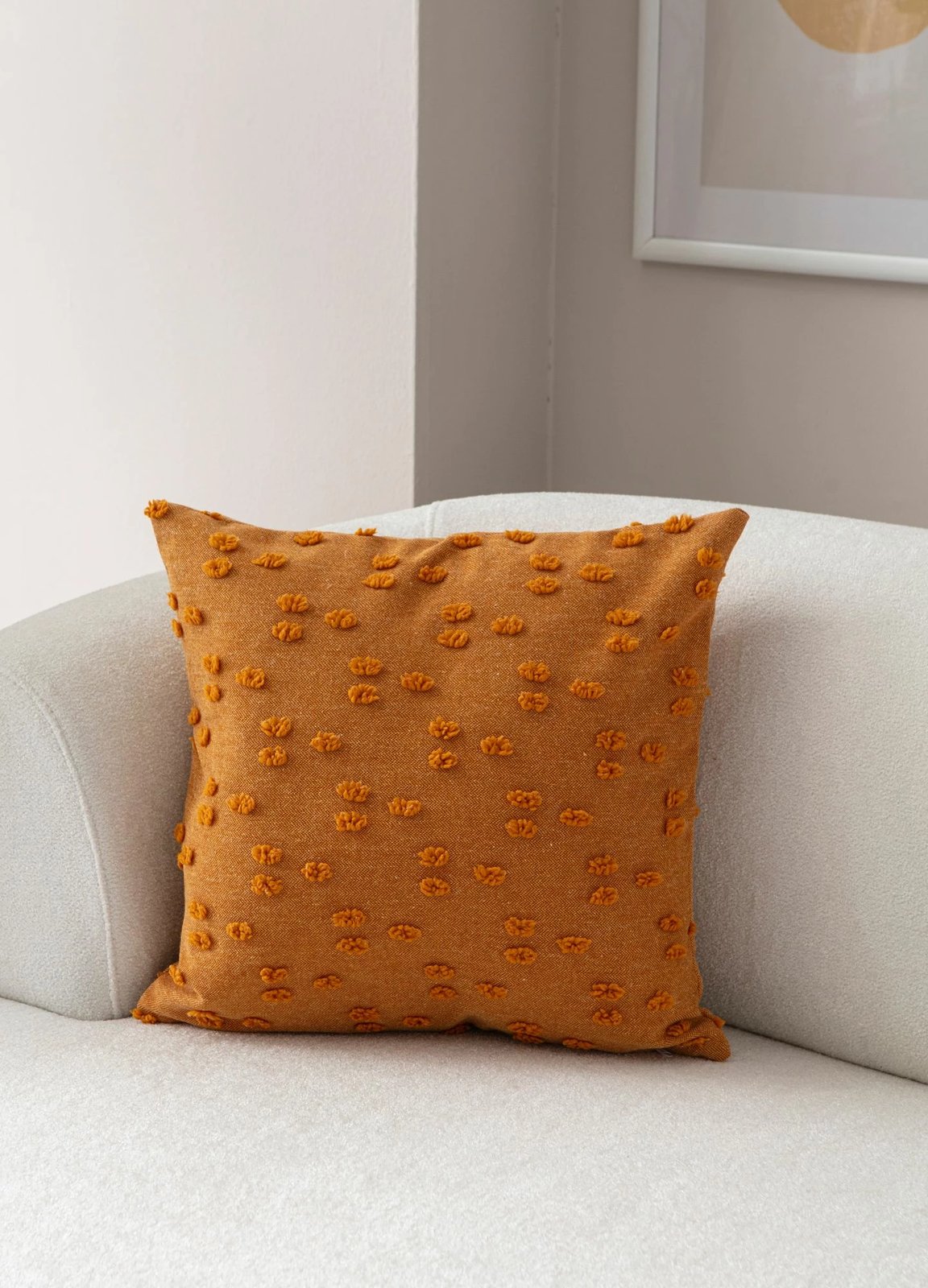 Jastëk dekorativ portokalli, Evila Originals, Tuffet v8, 43x43cm