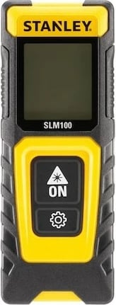 Matës distancash me lazer Stanley SLM100, 30m, LCD, i zi/verdhë