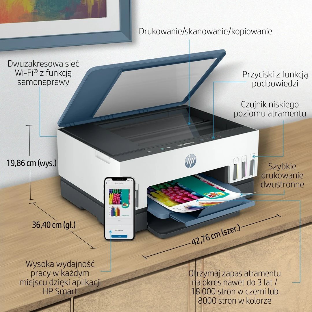 Printer HP Smart Tank 675, 4800 x 1200 DPI