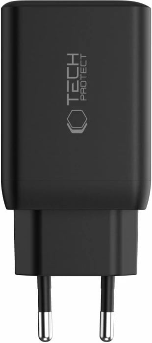 Karikues muri Tech-Protect NC45W-GAN me 2 porta USB-C, 45W, i zi