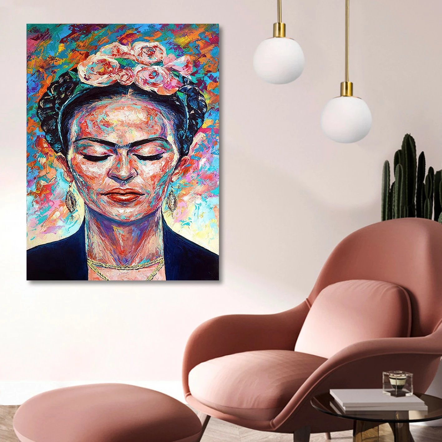 Pikturë dekorative në kanavacë, shumëngjyrëshe, Wallity KNV4453_5070, 50x70cm