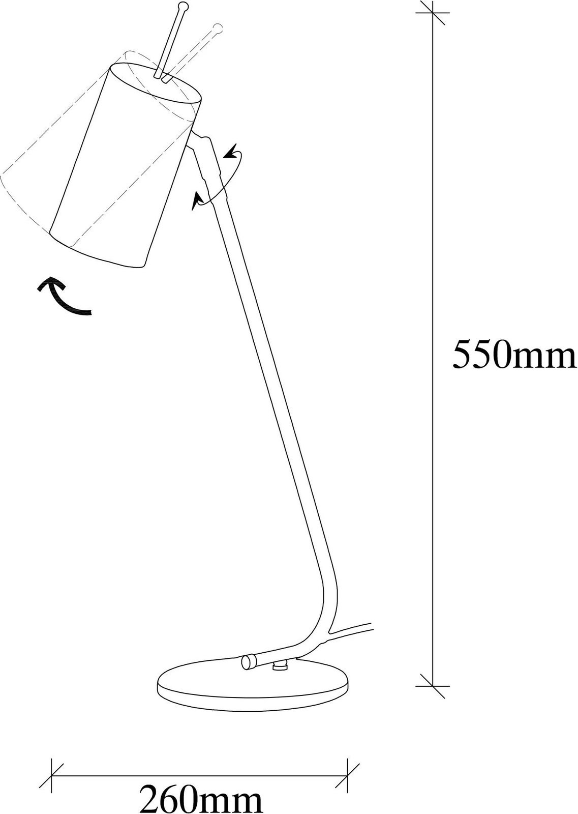 Llambë tavoline Opviq, Sivani, MR-613-US, ngjyrë vintage