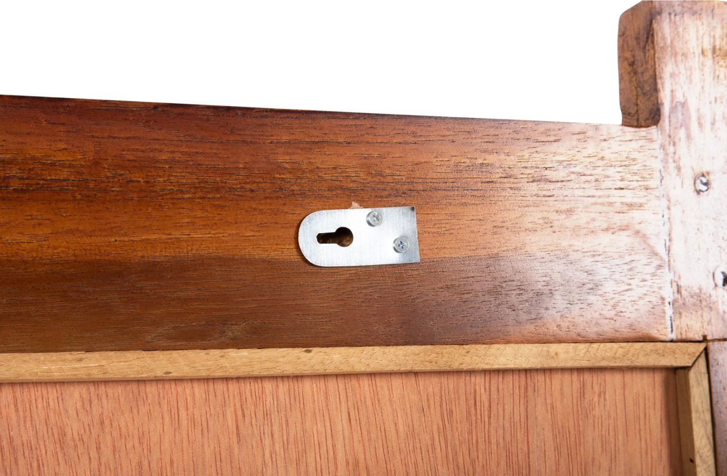 Pasqyrë muri, FH4303, dru TEAK i ricikluar, ngjyrë natyrale, 70x100H cm