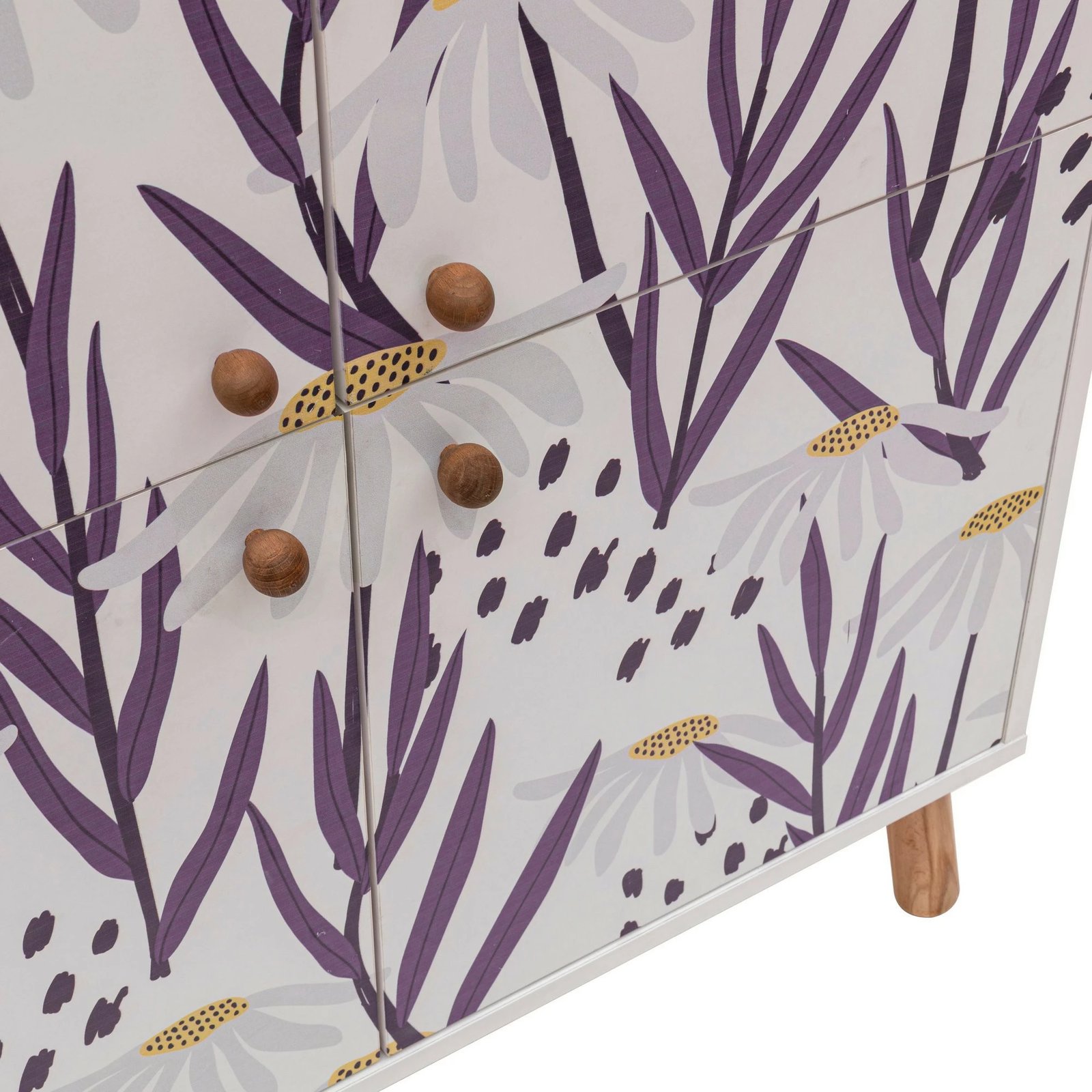 Dollap multifunksional Skye Decor, Multilüx Daisy, i bardhë, lejla, 95x111x36cm