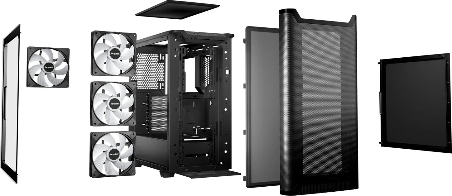 Kasë BE QUIET! Pure Base 501 LX, BGW78, midi tower, xham, e zezë