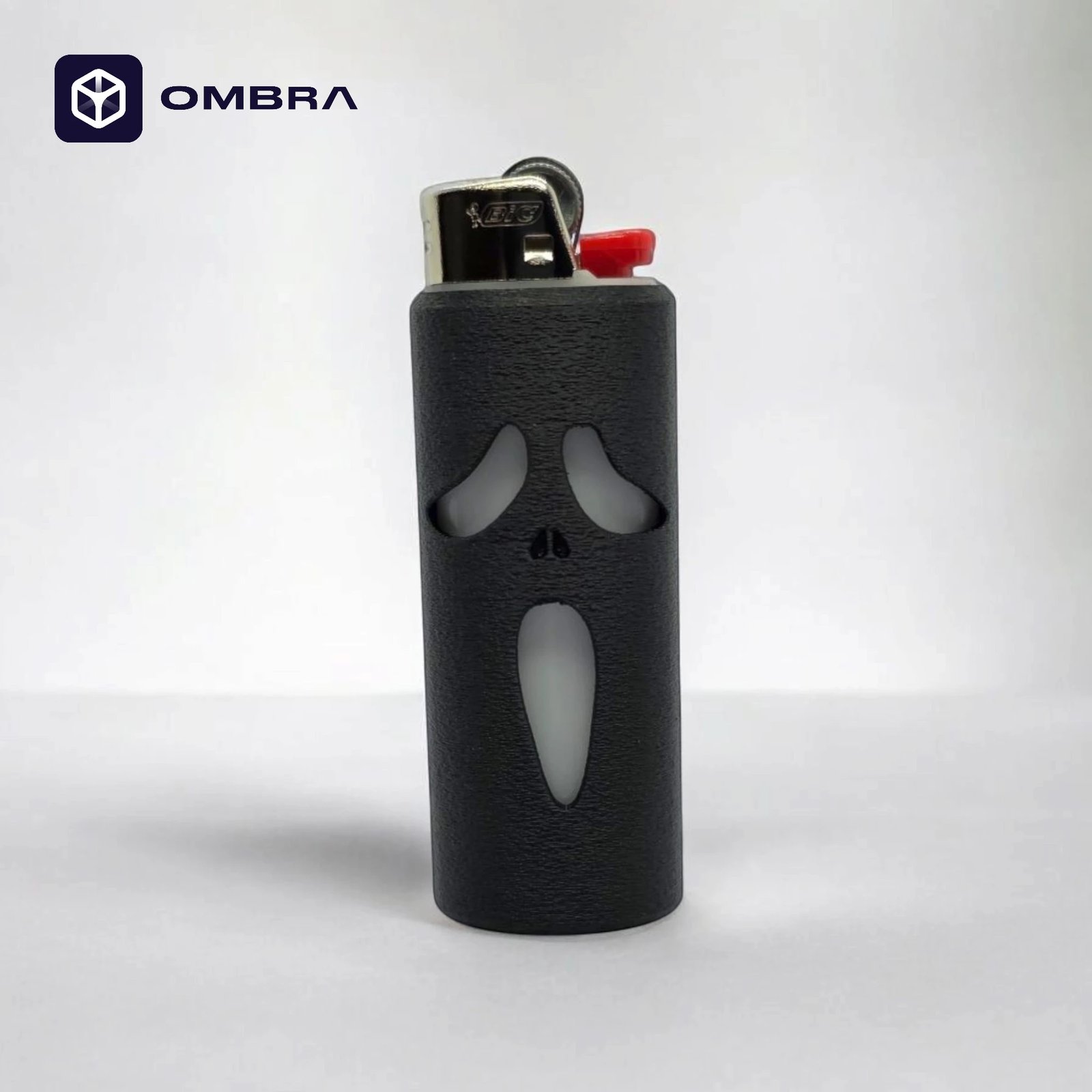 Mbajtëse për çakmak BIC, dizajni "Scary Movie Bic Case", e zezë