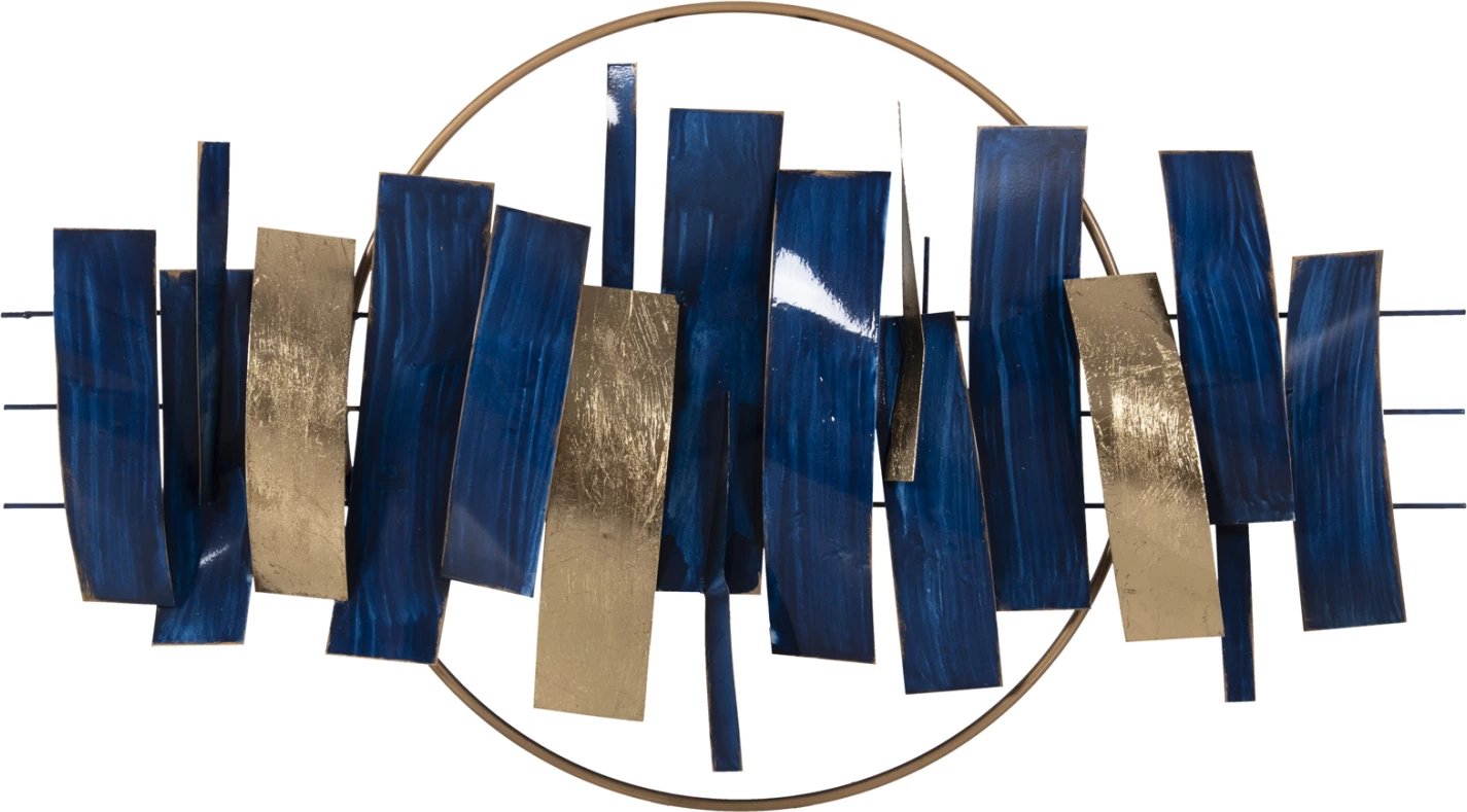 Dekor muri FH4205 metalik në ngjyrë kaltër - ar 90,5x50Hcm