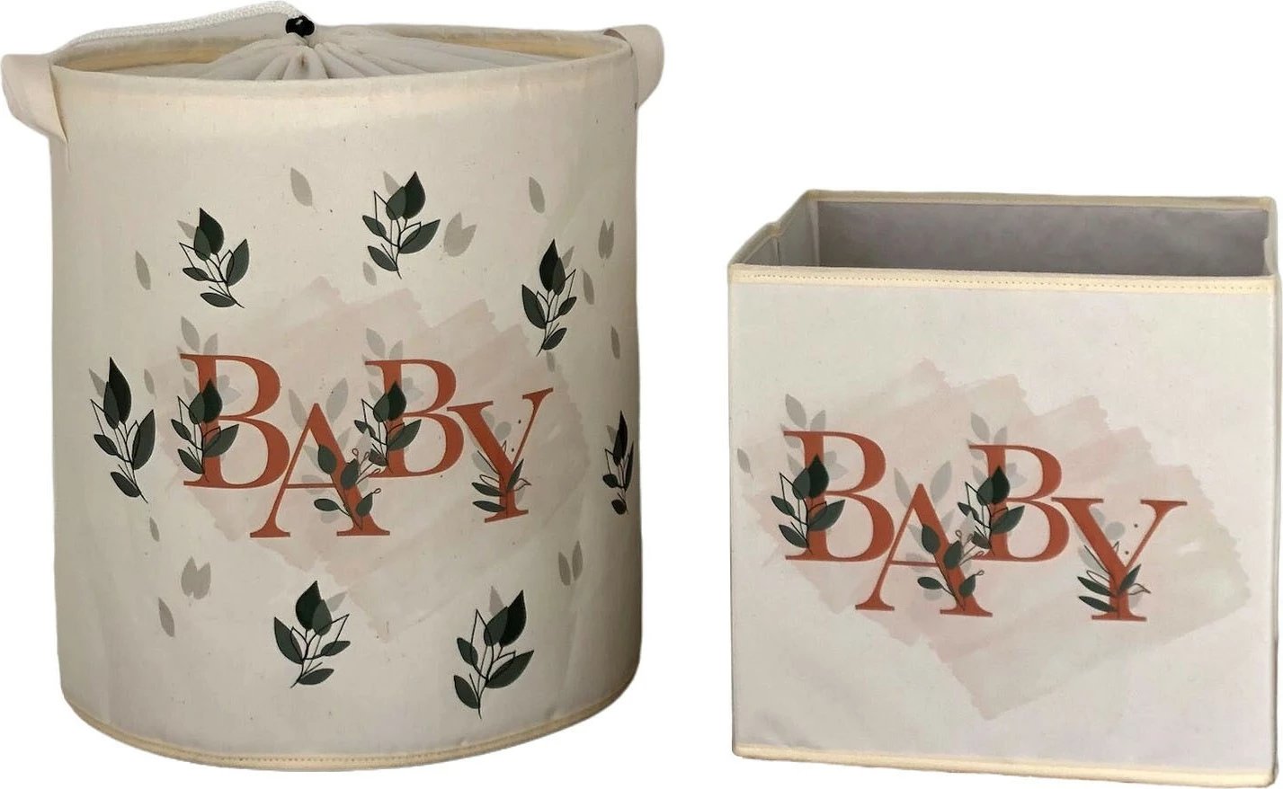 Set shporta prej fëlti, krem, 2 copë, Aberto Design, YLC473