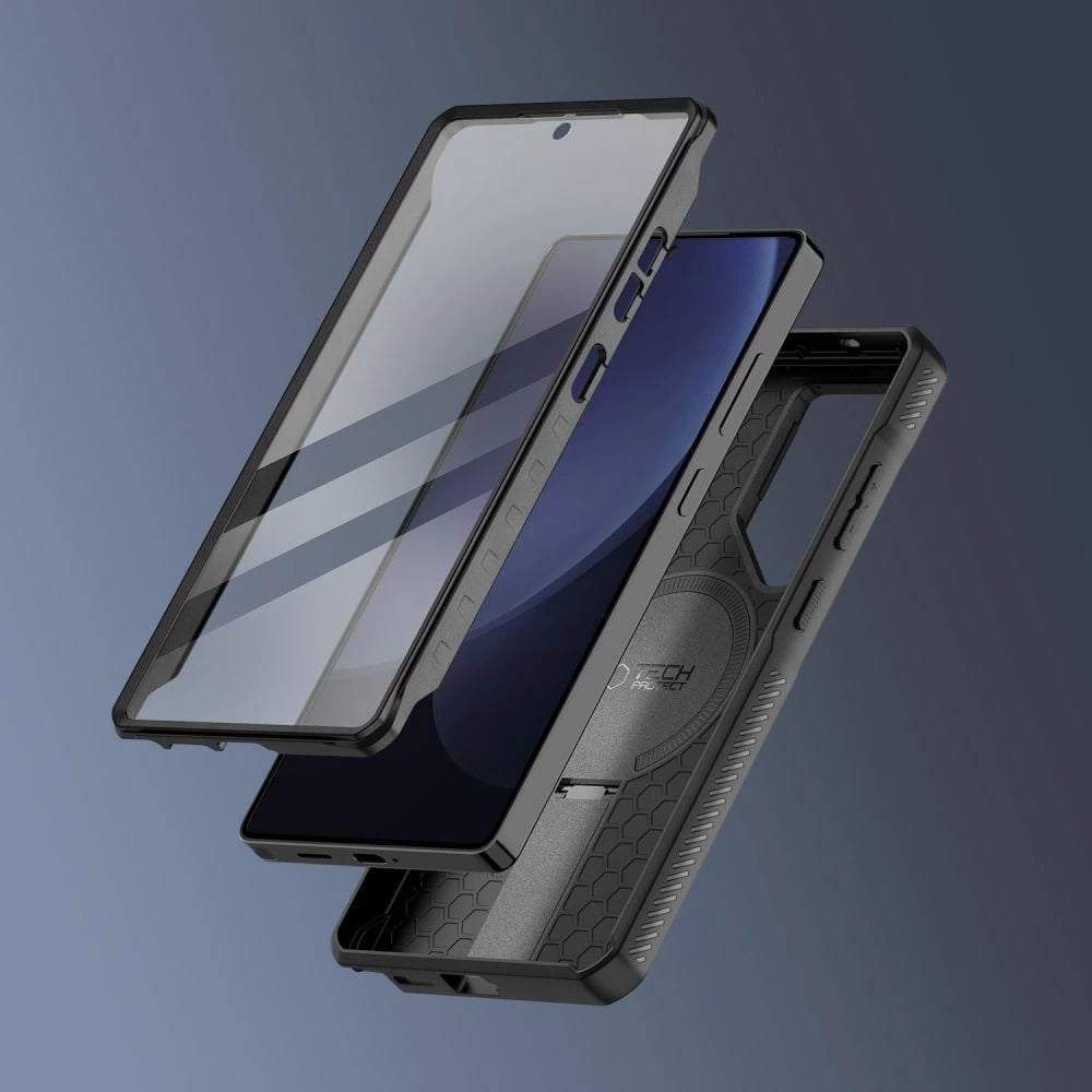 Mbështjellës Tech-Protect Kevlar MagSafe+ për Samsung Galaxy S25 Ultra, i zi