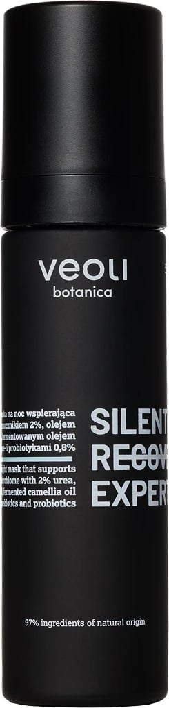Maskë nate për fytyrë Veoli Botanica Silent Recovery Expert, 50ml