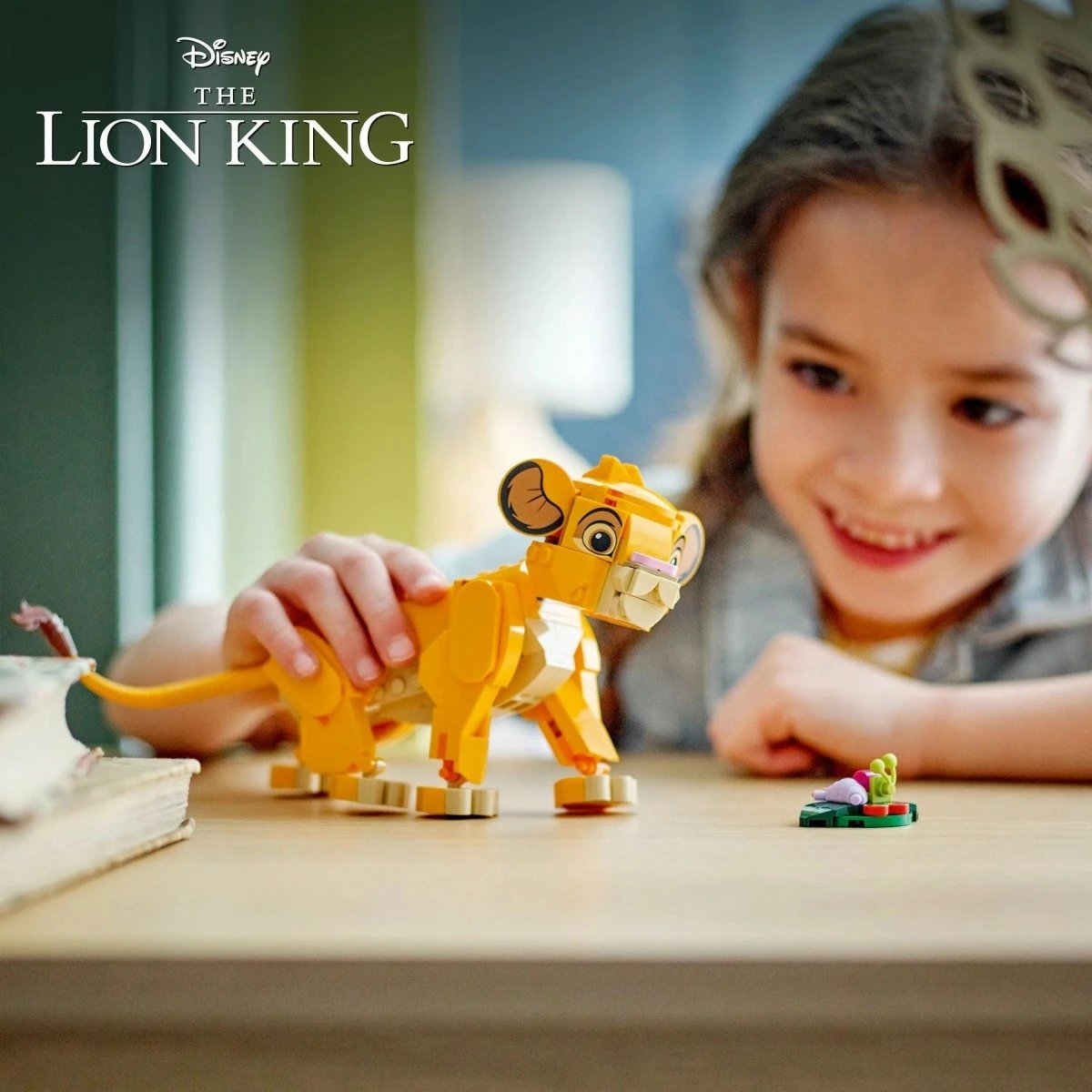 Set ndërtimi LEGO Disney Lion King 43243, Simba, 222 pjesë, e verdhë